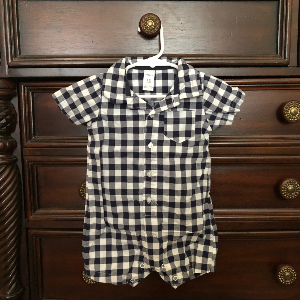 Gingham Romper